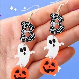 1 Pair Cute Spooky Halloween Earrings Kawaii Spooky Women's Earrings